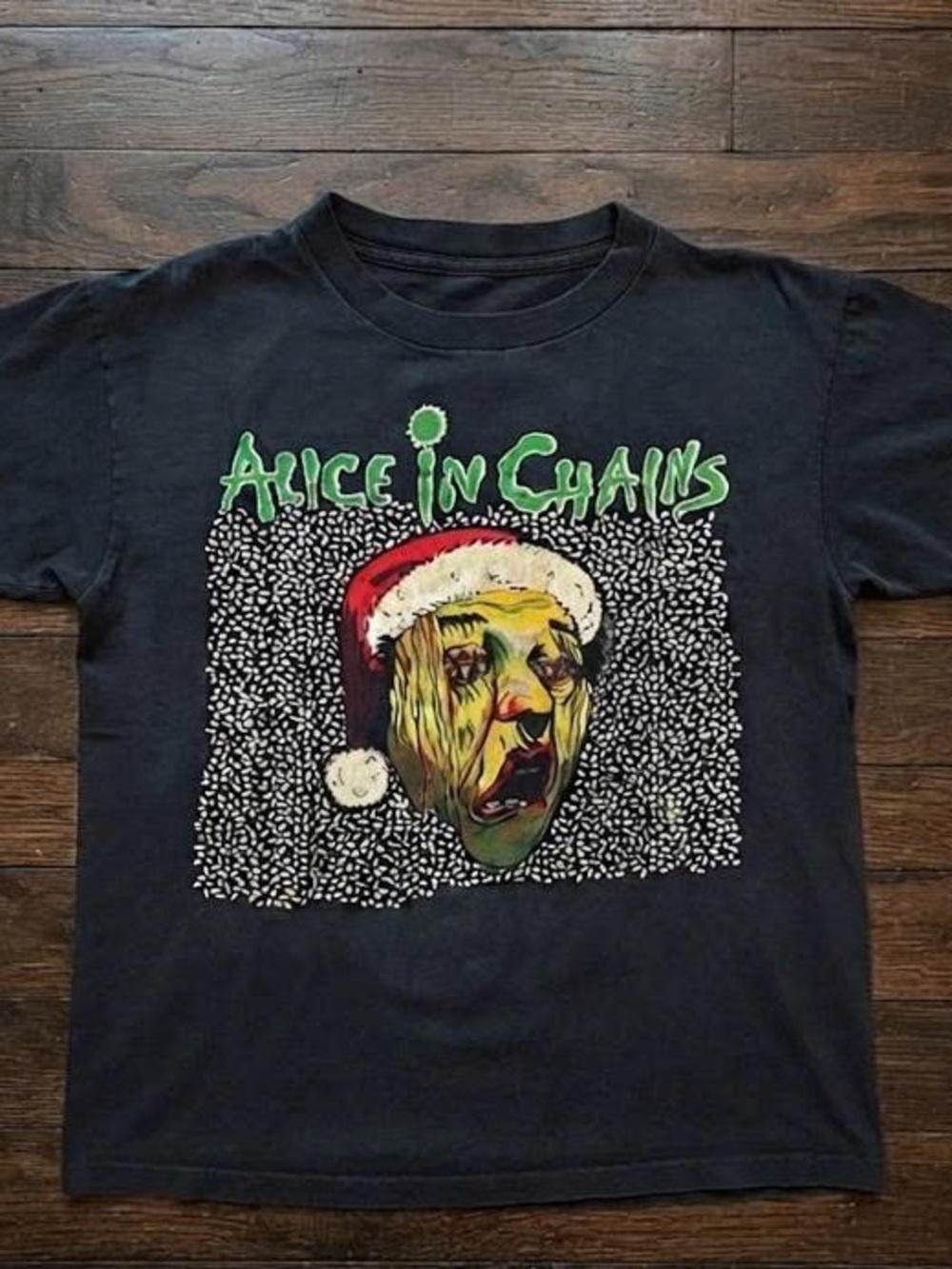 Black Graphic Holiday T-Shirt